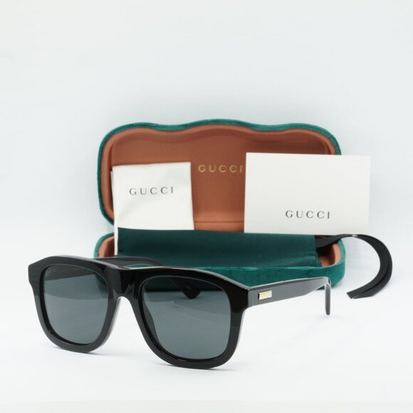 Gucci Accessories - Gucci GG1316S 001 Aviator Sunglasses - Black\Grey